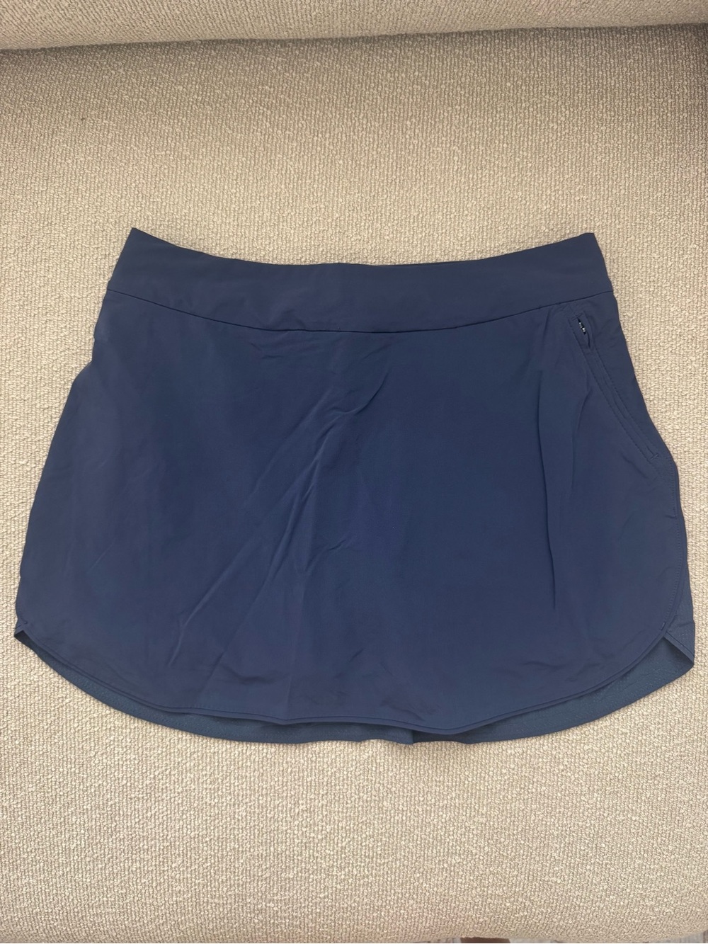 Outdoor Voices Navy Athletic Skort with Zip Pocket